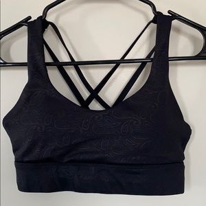 ZYIA Black Paisley Light n Tight Bra